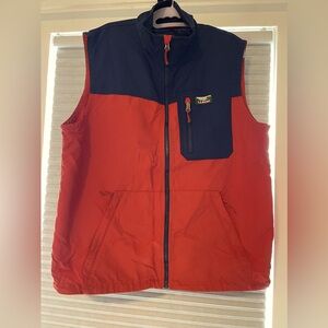 L.L. Bean Red and Black Vest